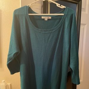 turquoise long sleeve